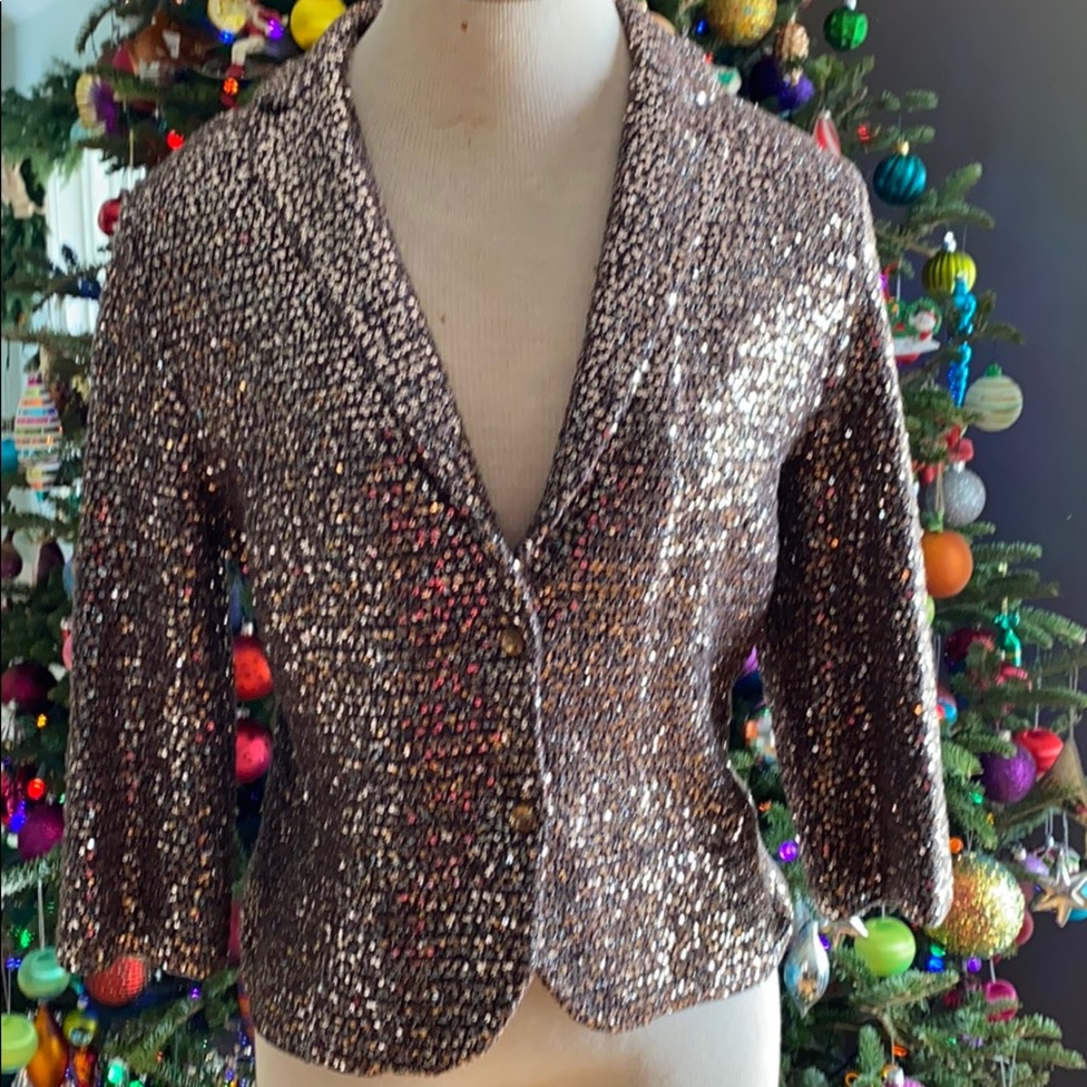 Fitted Sequined Jacket